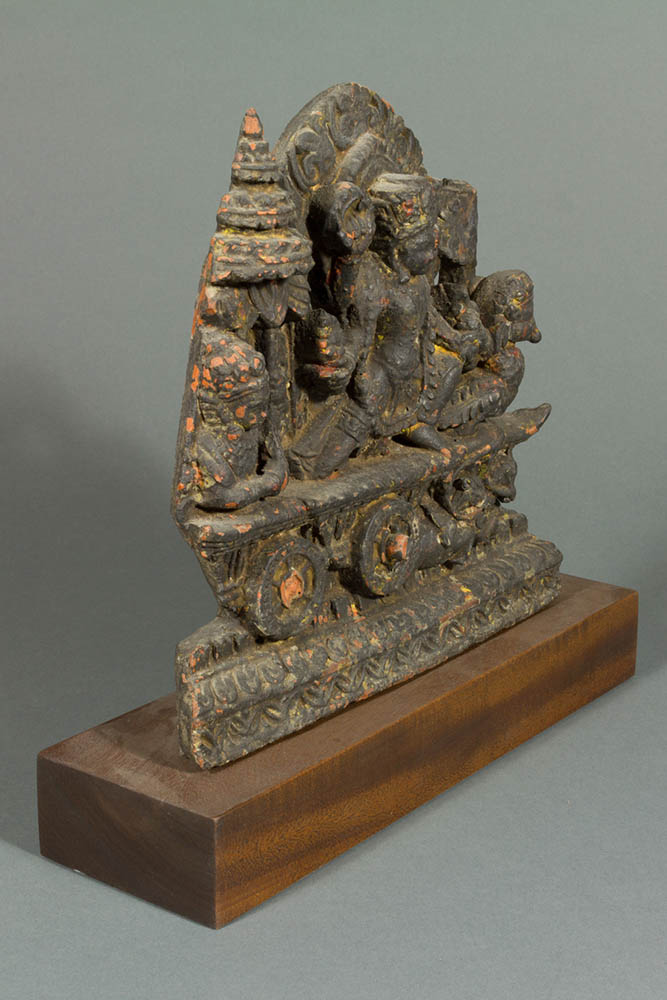 Vishnu on chariot on Peaceful Wind